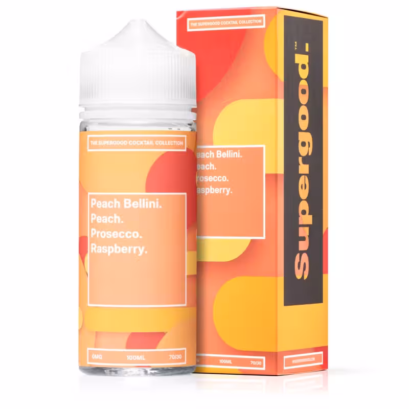 Peach Bellini Shortfill E-liquid by Supergood 100ml - Image 1
