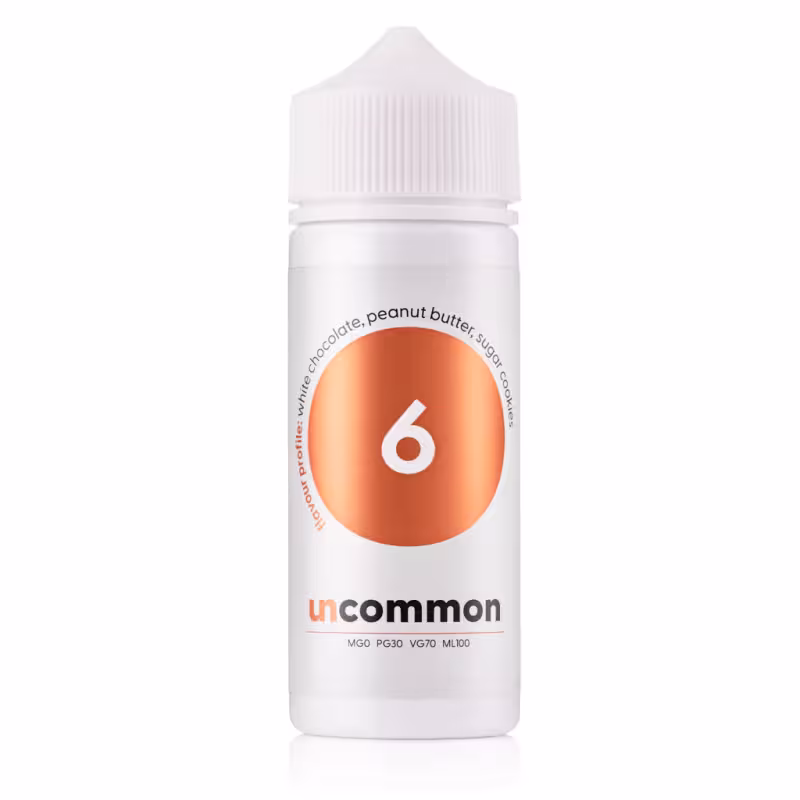 6 Shortfill E-Liquid by Uncommon Supergood x GrimmGreen 100ml - Image 1