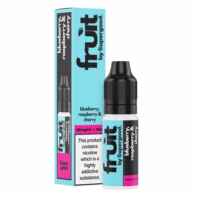 Blueberry, Raspberry & Cherry Nic Salt E-Liquid by Supergood Fruit