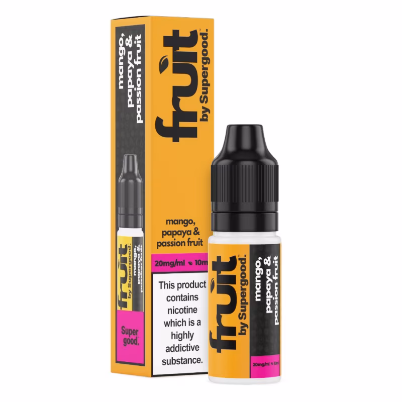 Mango, Papaya & Passion Fruit Nic Salt E-Liquid by Supergood Fruit