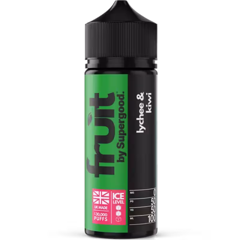 Lychee Kiwi Shortfill E-Liquid by Supergood Fruit - Image 1