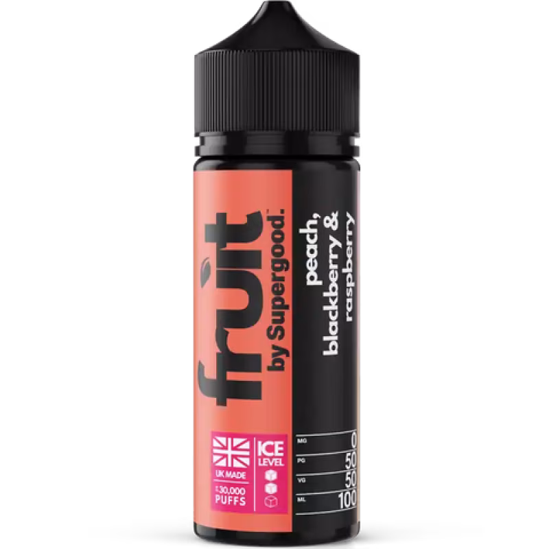 Peach Blackberry Raspberry Shortfill E-Liquid by Supergood Fruit