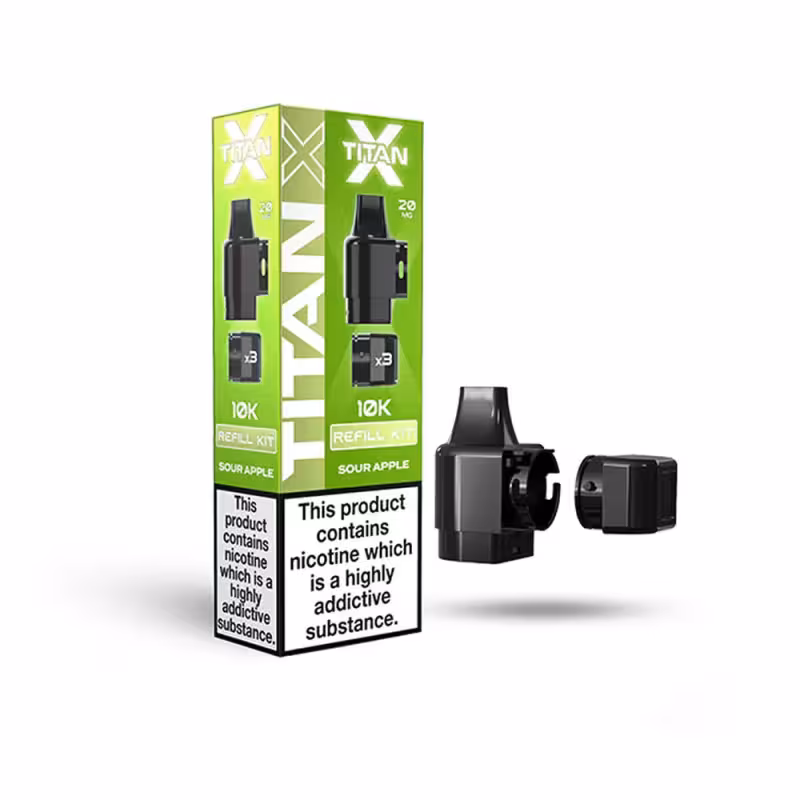 Sour Apple Prefilled Pod Refill Kit by Titan X - Image 1