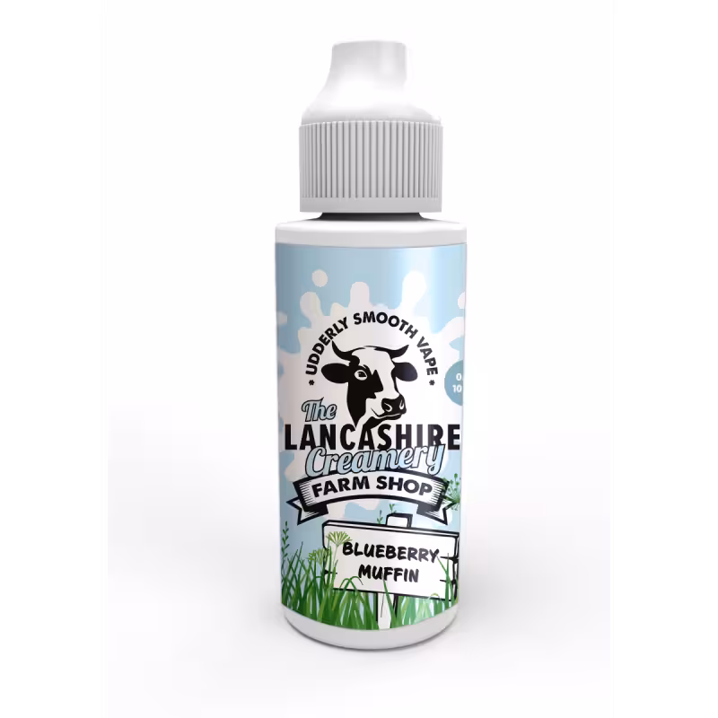 Blueberry Muffin Shortfill E-Liquid by the Lancashire Creamery Farm Shop 100ml - Image 1