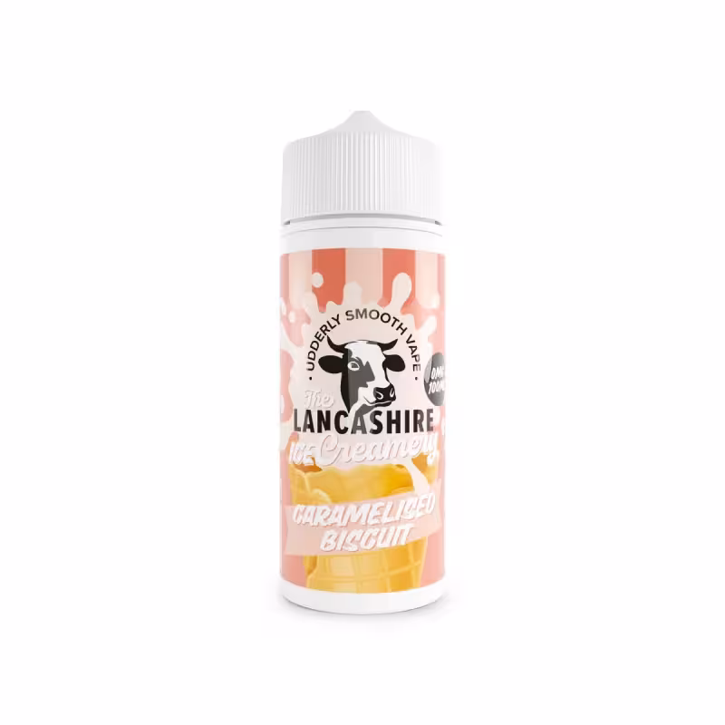 Caramelised Biscuit Shortfill E-Liquid by the Lancashire Ice Creamery 100ml - Image 1