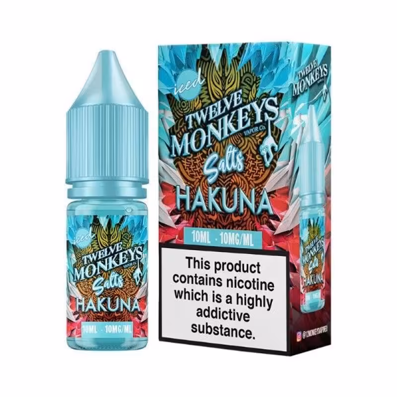 Hakuna Iced Nic Salt E-Liquid by Twelve Monkeys Salts - Image 1