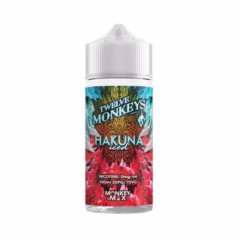 Hakuna Iced Shortfill E-Liquid by Twelve Monkeys 100ml