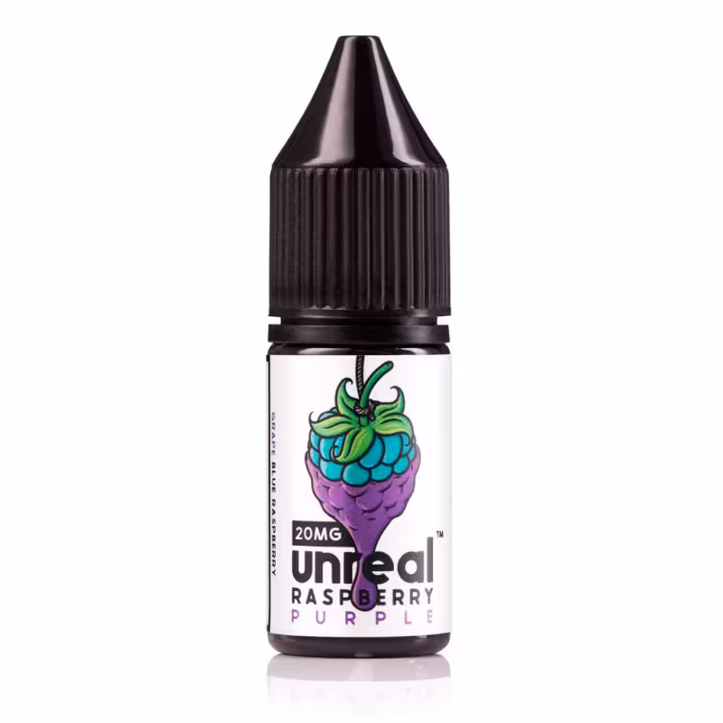 Purple Nic Salt E-Liquid by Unreal Raspberry - Image 1