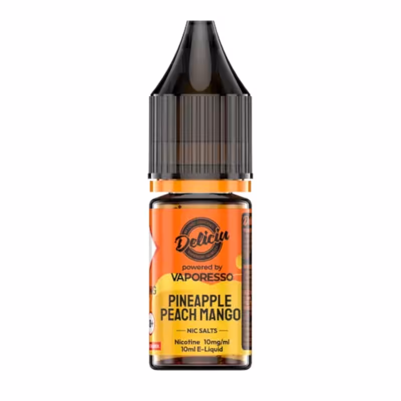 Pineapple Peach Mango Nic Salt E-Liquid by Deliciu V2 - Image 1