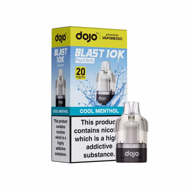 Cool Menthol Prefilled Pod by Vaporesso Dojo Blast 10K - Image 1
