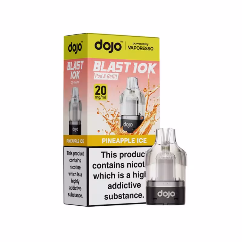 Pineapple Ice Prefilled Pod by Vaporesso Dojo Blast 10K - Image 1
