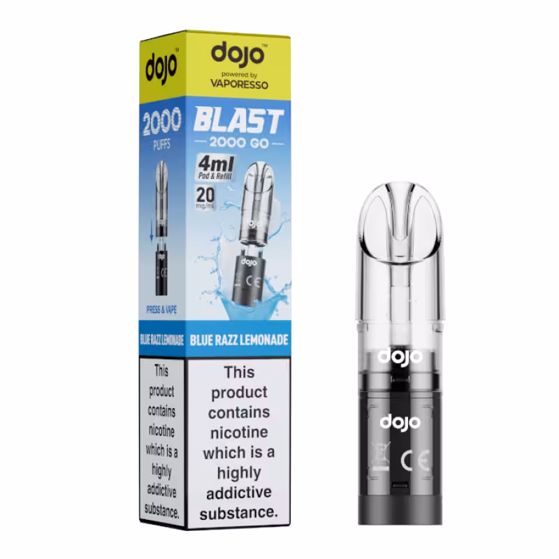 Blue Razz Lemonade Prefilled Pod by Vaporesso Dojo Blast 2000 Go - Image 1