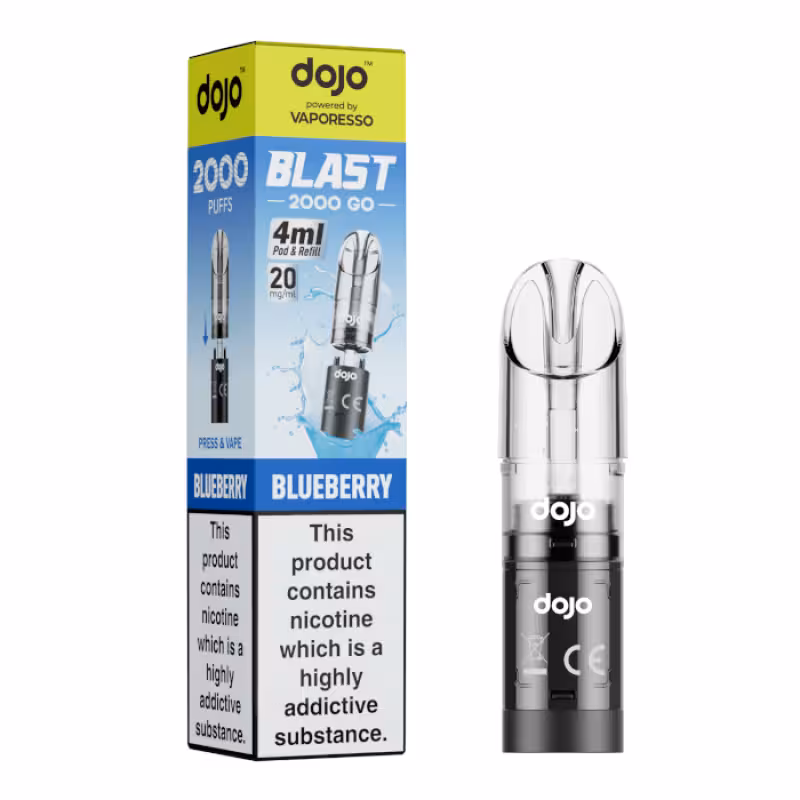Blueberry Prefilled Pod by Vaporesso Dojo Blast 2000 Go - Image 1
