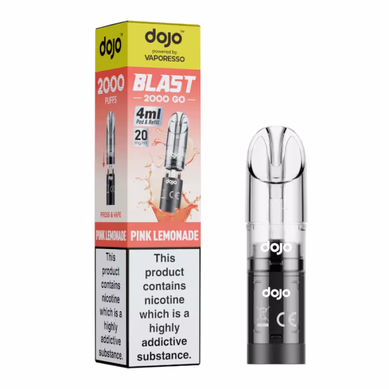 Pink Lemonade Prefilled Pod by Vaporesso Dojo Blast 2000 Go - Image 1