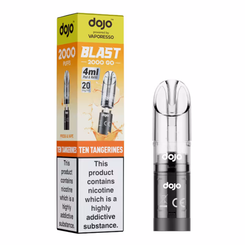 Ten Tangerines Prefilled Pod by Vaporesso Dojo Blast 2000 Go - Image 1