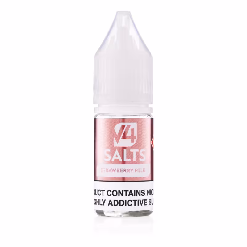 Strawberry Milk Nic Salt E-Liquid by V4 Vapour - Image 1