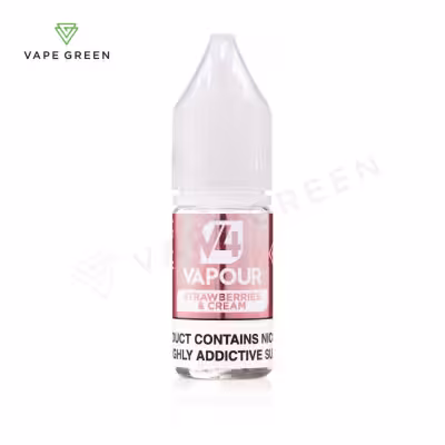 Strawberries & Cream 50/50 E-Liquid by V4 Vapour