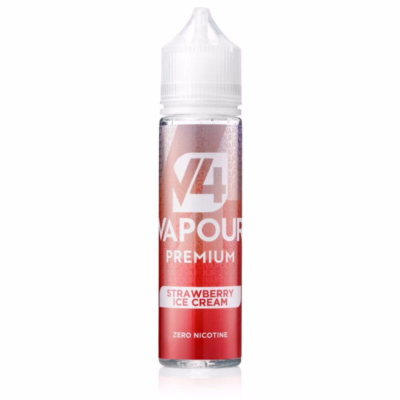 Strawberry Ice Cream Shortfill E-Liquid by V4 Vapour 50ml