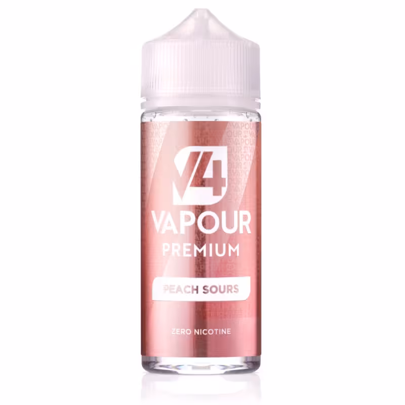 Peach Sours Shortfill E-Liquid by V4 Vapour 100ml - Image 1