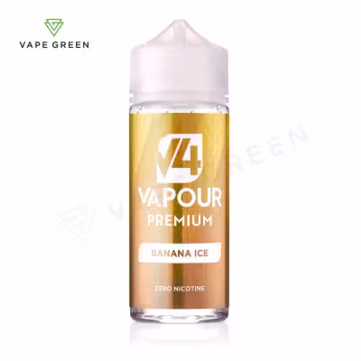 Banana Ice Shortfill E-Liquid by V4 Vapour 100ml