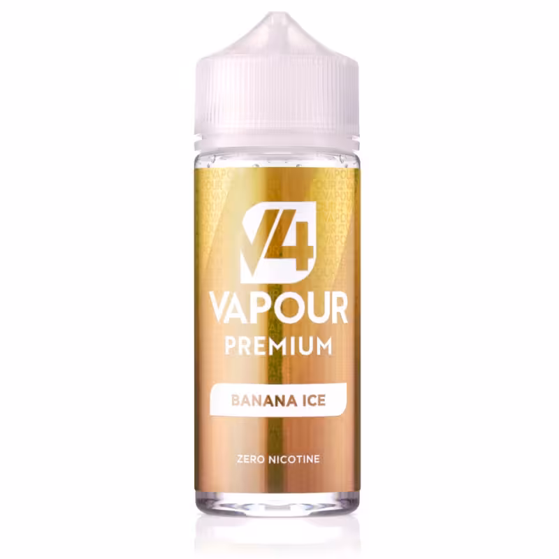 Banana Ice Shortfill E-Liquid by V4 Vapour 100ml - Image 1