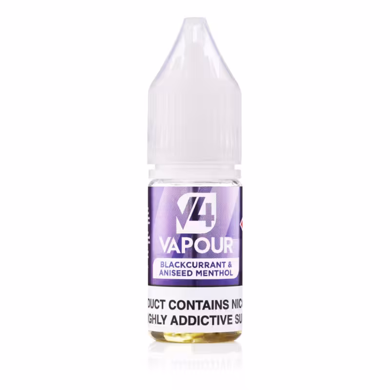 Blackcurrant & Aniseed Menthol 50/50 E-Liquid by V4 Vapour - Image 1