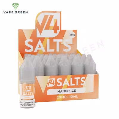 Mango Ice Nic Salt E-Liquid by V4 Vapour - 20 Pack