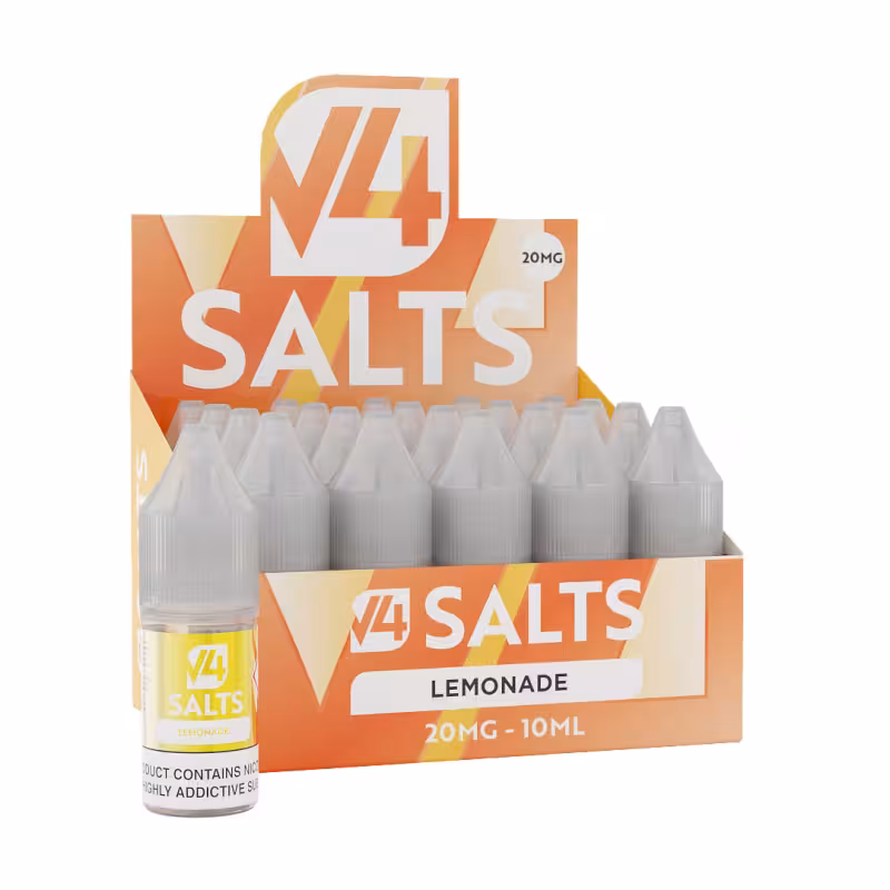 Lemonade Nic Salt E-Liquid by V4 Vapour - 20 Pack - Image 1