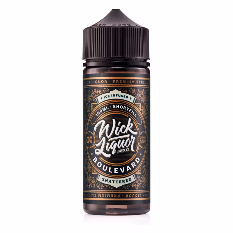 Boulevard Shattered Shortfill E-Liquid by Wick Liquor 100ml - Image 1
