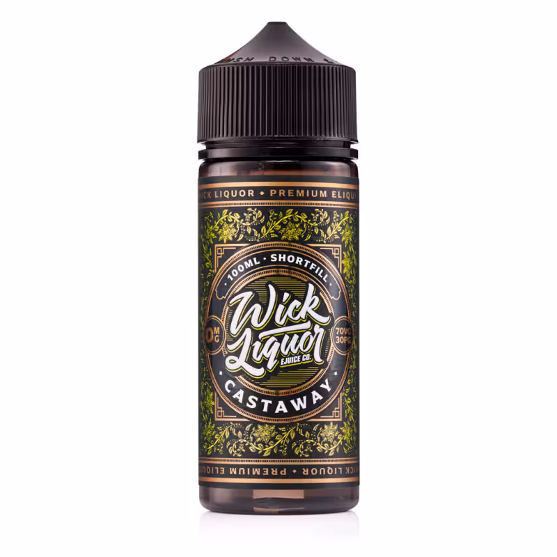 Castaway Shortfill E-Liquid by Wick Liquor 100ml - Image 1
