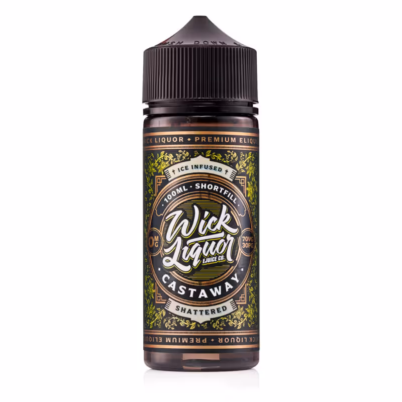 Castaway Shattered Shortfill E-Liquid by Wick Liquor 100ml - Image 1