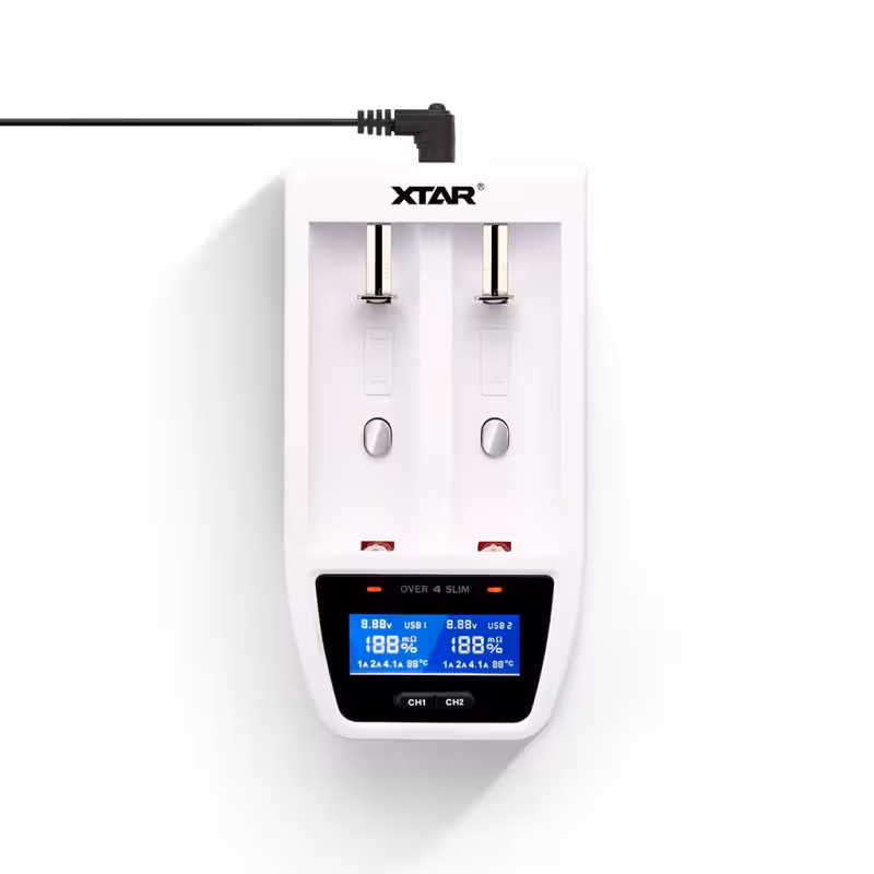 Xtar Over 4 Slim Battery Charger (2-Bay) - 1