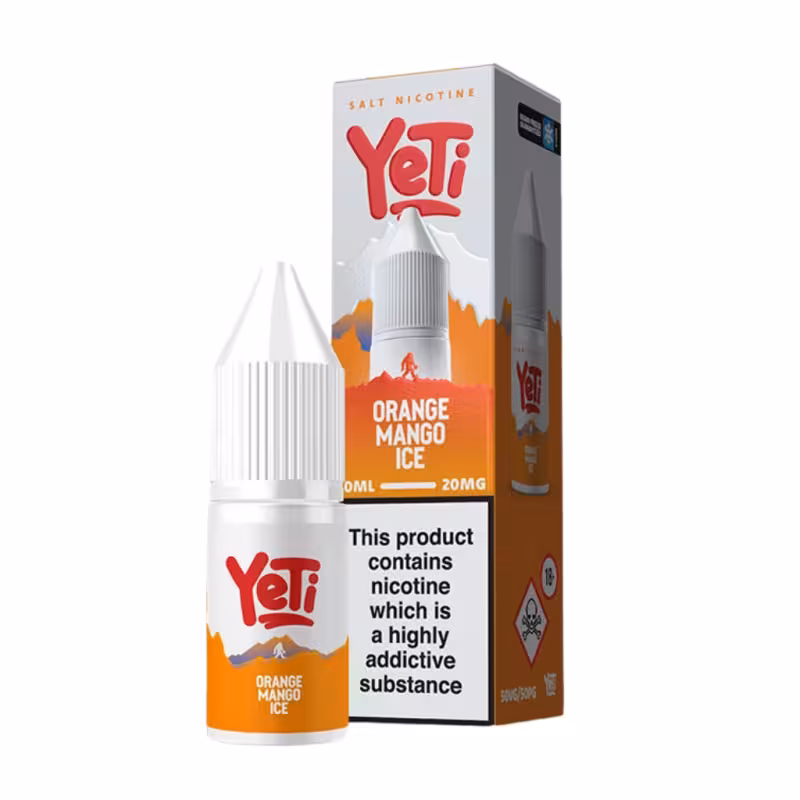 Orange Mango Ice Nic Salt E-Liquid by Yeti Summit - Image 1