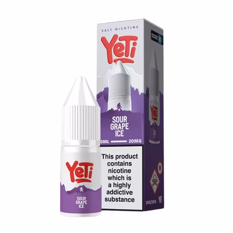 Sour Grape Ice Nic Salt E-Liquid by Yeti Summit - Image 1