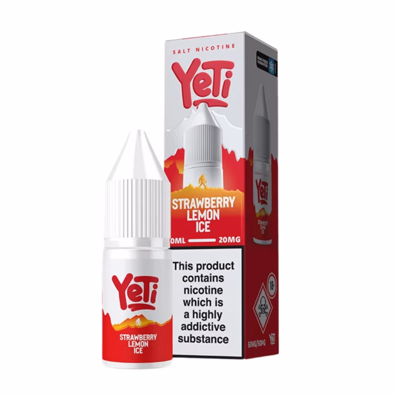 Strawberry Lemon Ice Nic Salt E-Liquid by Yeti Summit