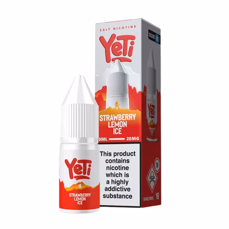 Strawberry Lemon Ice Nic Salt E-Liquid by Yeti Summit - Image 1