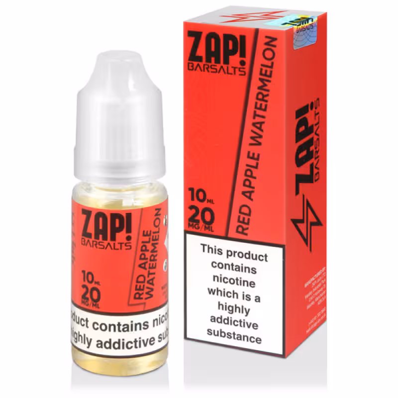 Red Apple Watermelon Nic Salt E-Liquid by Zap! Bar Salts - Image 1