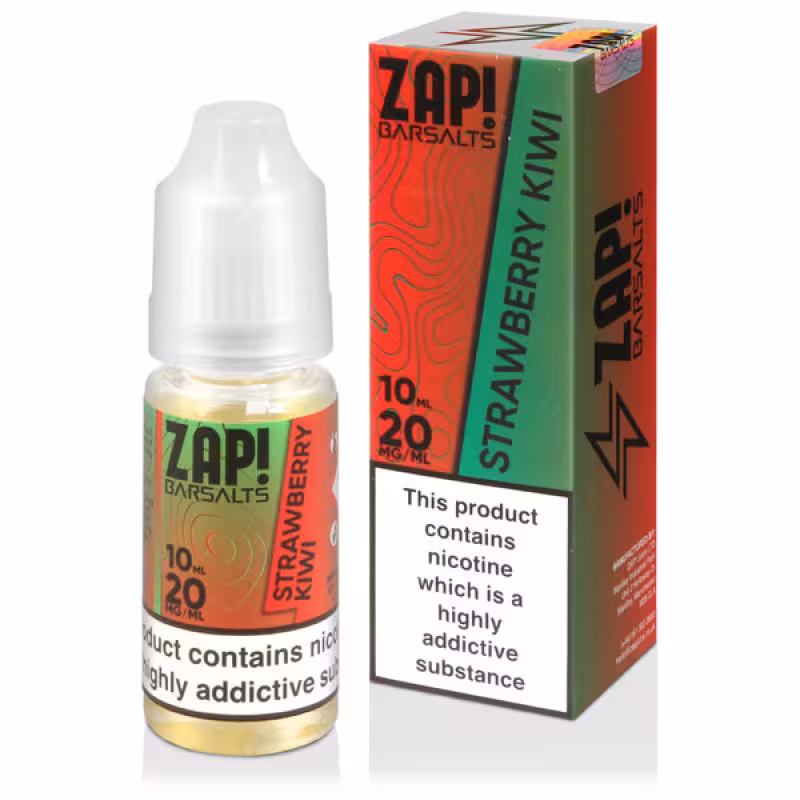 Strawberry Kiwi Nic Salt E-Liquid by Zap! Bar Salts - Image 1