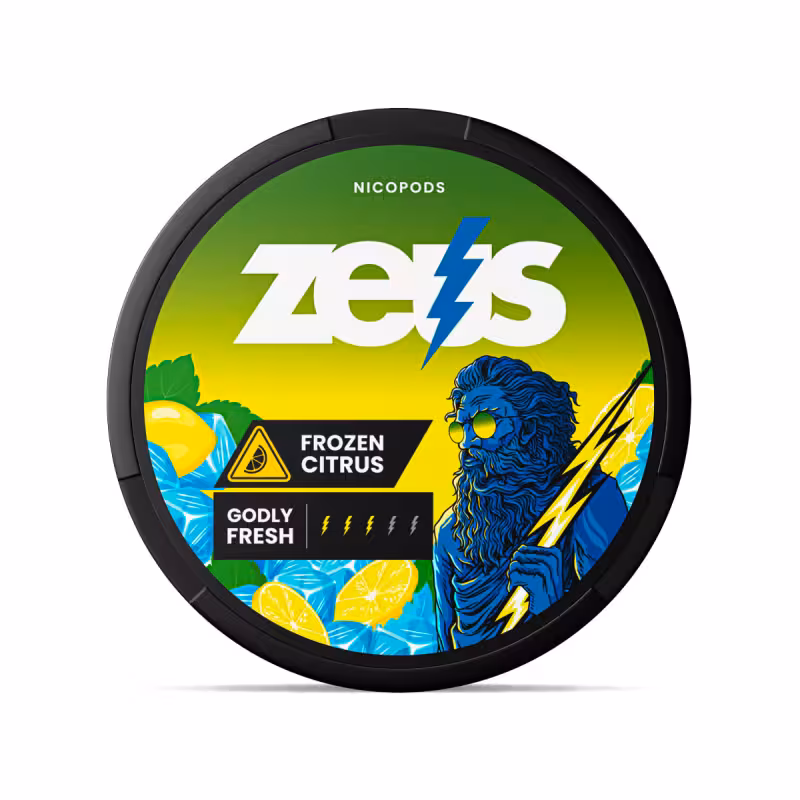 Frozen Citrus Nicotine Pouches by Zeus - Image 1