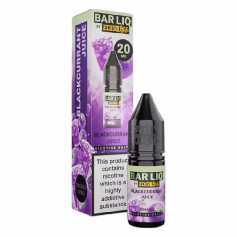 Blackcurrant Juice Nic Salt E-Liquid by Zeus Juice Bar Liq - Image 1