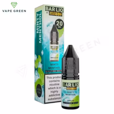 Minty Menthol Nic Salt E-Liquid by Zeus Juice Bar Liq