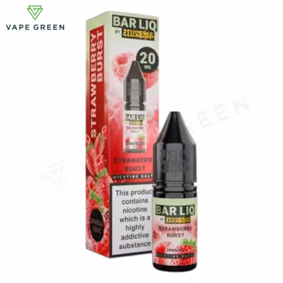 Strawberry Burst Nic Salt E-Liquid by Zeus Juice Bar Liq