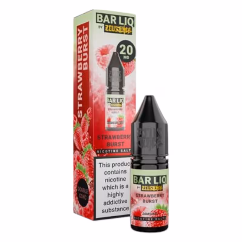 Strawberry Burst Nic Salt E-Liquid by Zeus Juice Bar Liq - Image 1